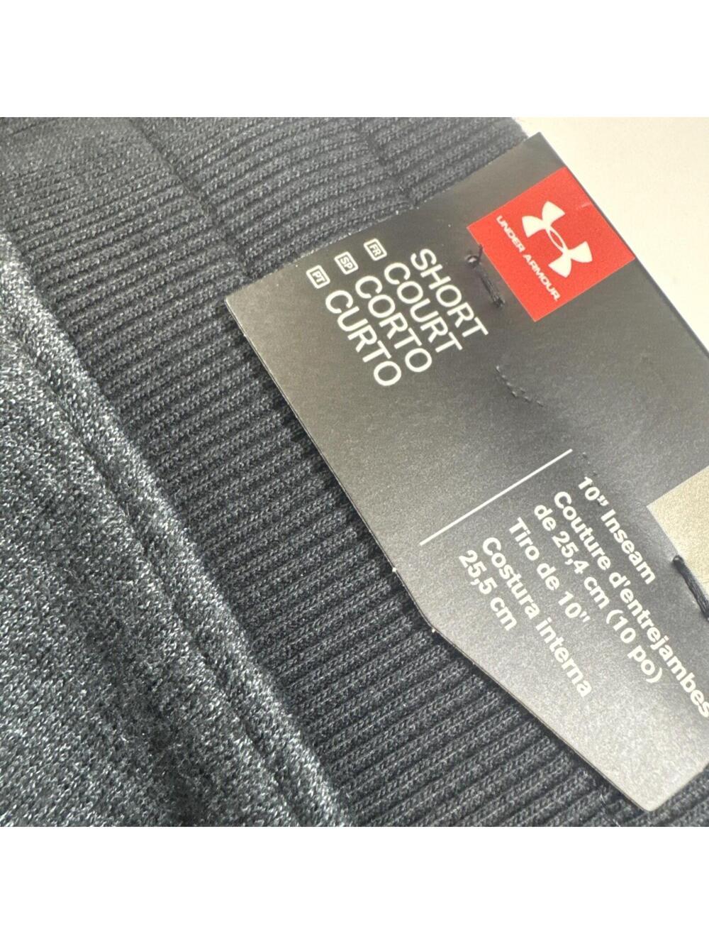 Under Armour Mens Fleece Shorts 10inch Small Gray Black Training Gym Sweatshorts - Picture 6 of 7